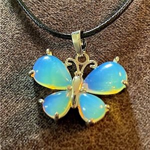 Opalite Butterfly Pendant